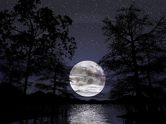 Noche de luna llena.