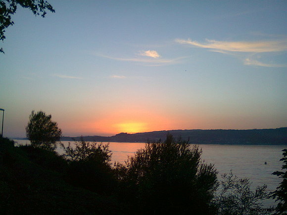 El rojo del atardecer.