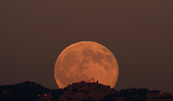 Una luna impresionante...