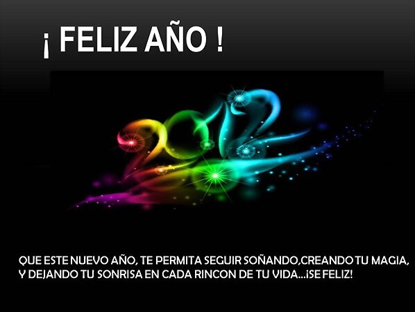 ¡FELIZ AÑO NUEVO!