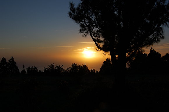 amanecer en tenagua isla de la palma  canarias