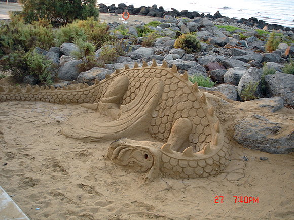 muñeco de arena