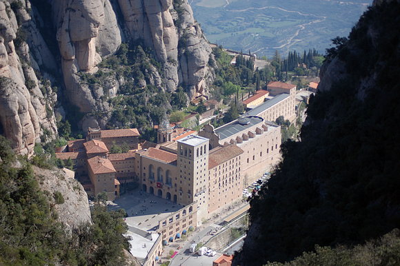 vista del monasterio de monserrat
