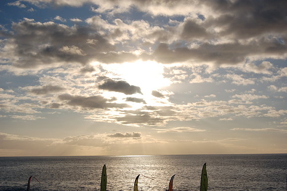 atardecer en puerto naos isla de la palma