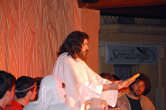 jesus en la cena santa