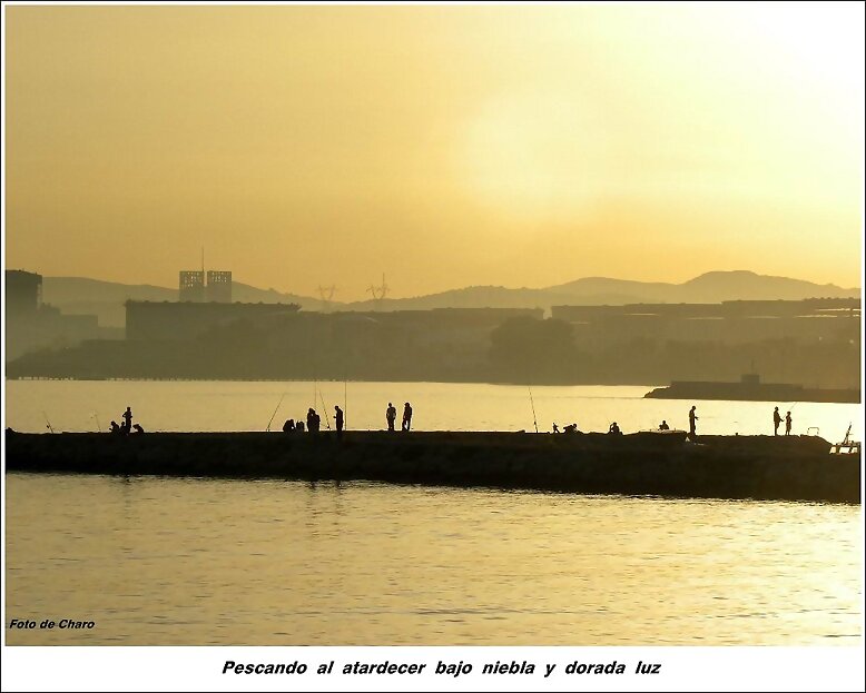 Pescando  al  atardecer