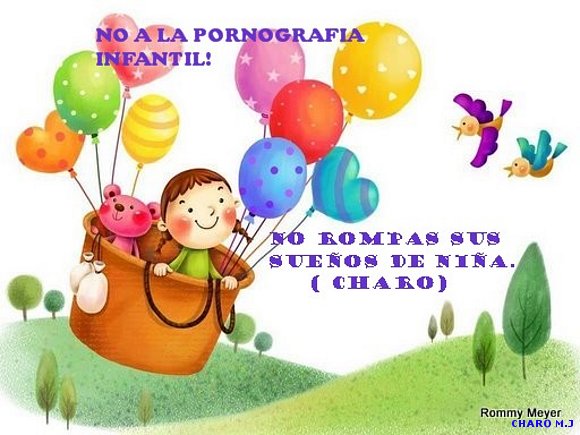 ¡NO A LA PORNOGRAFIA INFANTIL!