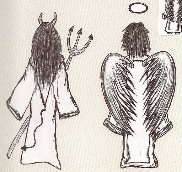 Ángel y demonio