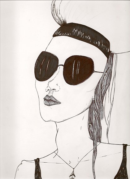 Cara chica gafas