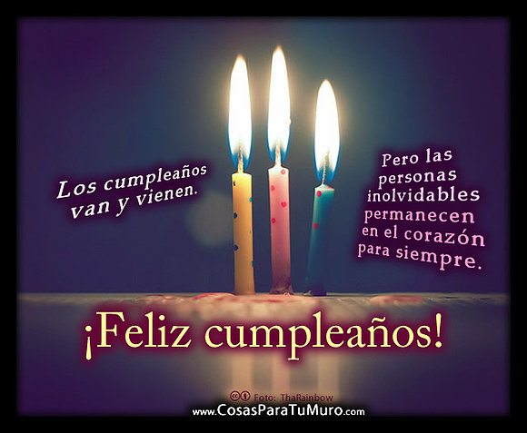Feliz cumpleaños ( con unos dias de anticipo)