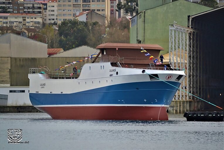 Armón  shipyard  bota  el buque para Pescanova