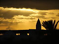 puesta de sol en lanzarote