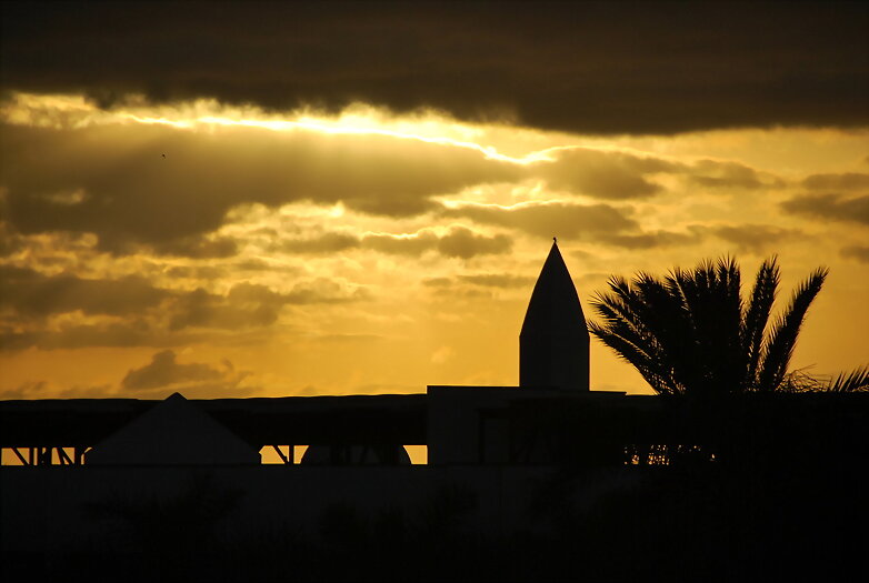 puesta de sol en lanzarote