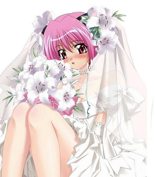 Ichigo con vestido de novia