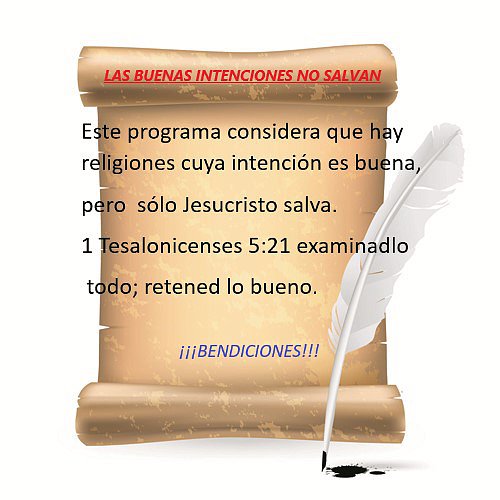 Las buenas intenciones no salvan