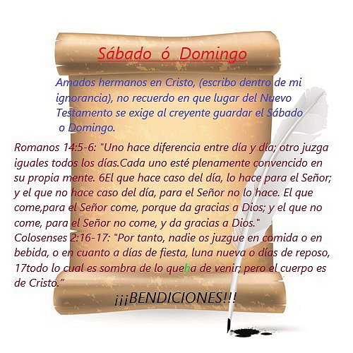 Sábado ó Domingo
