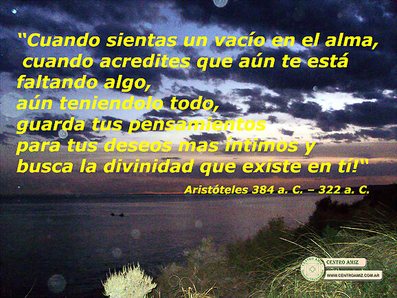 Frase de Aristoteles 384 a. C. – 322 a. C