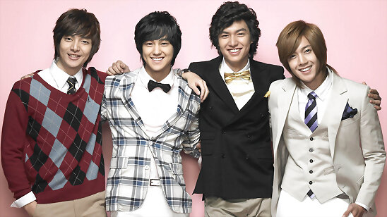 Especial boys over flowers