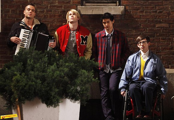 Puck, Sam, Mike y Artie