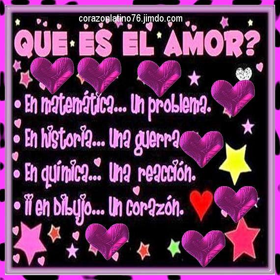 Aqui dejo algo sobre el amor
