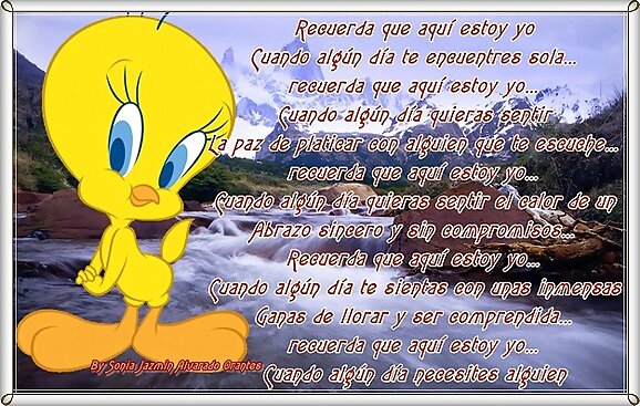 Recuerda que aqui estoy yo