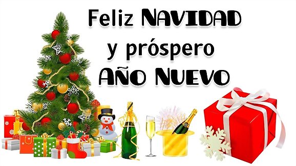 Feliz Navidad y prospero año nuevo