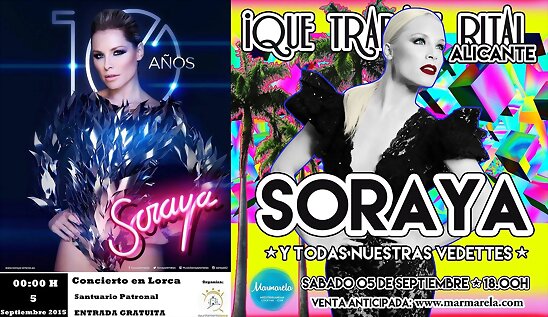 HOY SÁBADO 5-9-2015, CONCIERTO EN SUMER Y EN LORCA