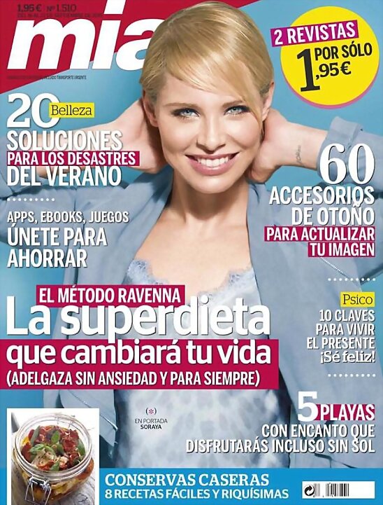 HOY MIÉRCOLES 16-9-2015, PORTADA REVISTA MIA