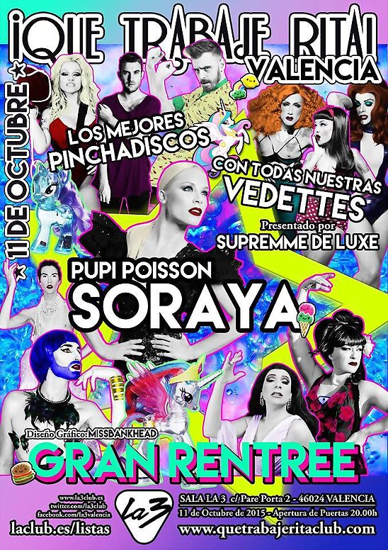 HOY DOMINGO 11-10-2015, SORAYA EN QUE TRABAJE RITA