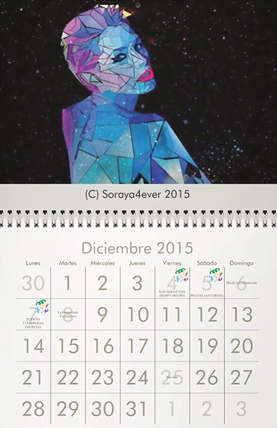 HOY MARTES 1-12-2015, CALENDARIO DICIEMBRE 2015