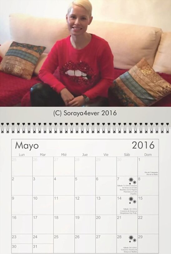 HOY DOMINGO 1-5-2016, CALENDARIO MAYO 2016