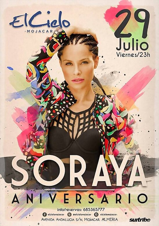 HOY VIERNES 29-7-2016, CONCIERTO SORY EN MOJACAR