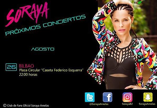 HOY VIERNES 26-8-2016, CONCIERTO EN BILBAO