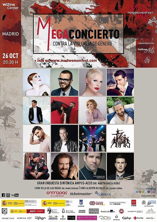 HOY JUEVES 26-10-2017, CONCIERTO SOLIDARIO MADRID