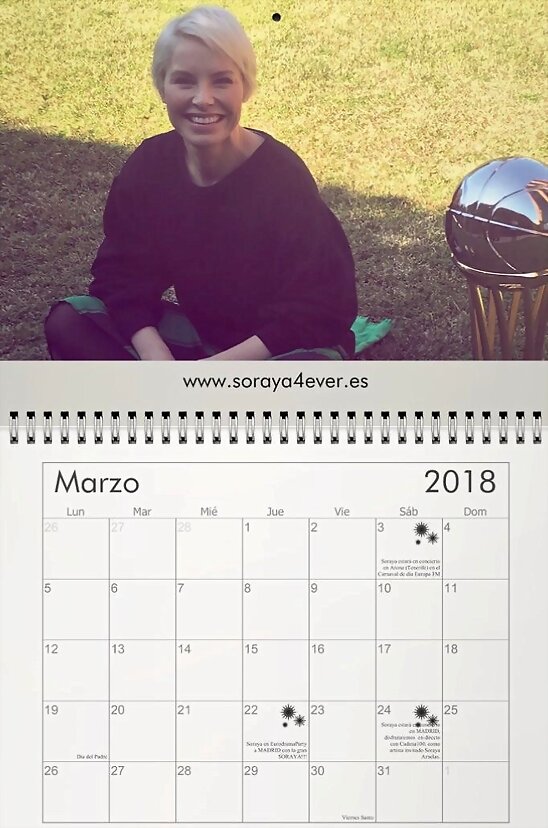 HOY JUEVES 1-3-2018, CALENDARIO MARZO 2018