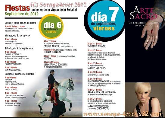 HOY VIERNES 7-9-2012, SORAYA EN COLMENAR DE OREJA