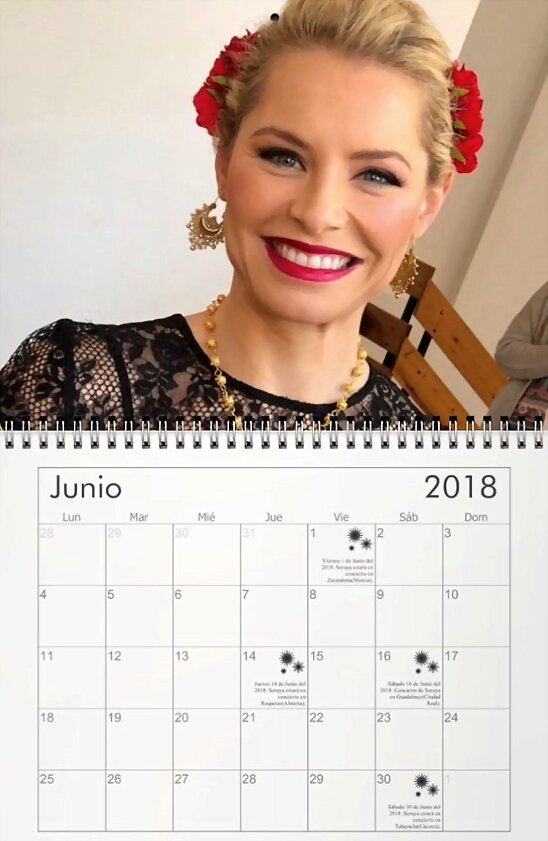 HOY LUNES 4-6-2018, CALENDARIO DE  JUNIO 2018