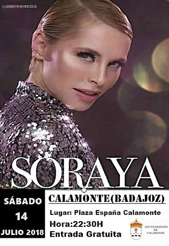 HOY SÁBADO 14-7-2018, CONCIERTO EN CALAMONTE