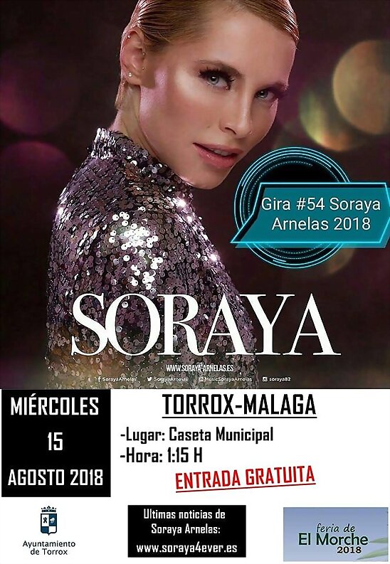 HOY MIÉRCOLES 15-8-2018, CONCIERTO EN TORROX