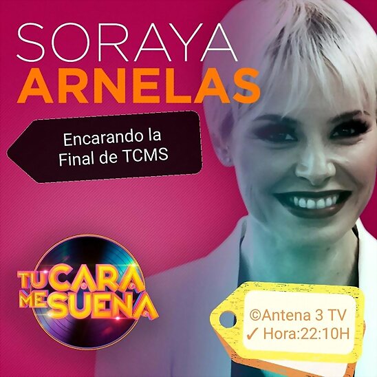 HOY VIERNES 11-1-2019, SORAYA ESTARÁ EN TCMS