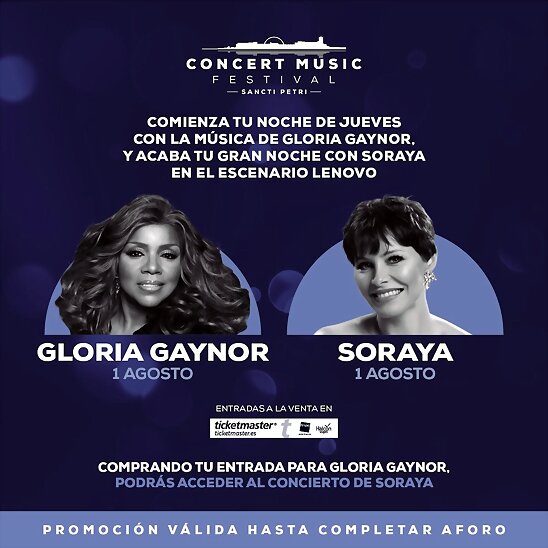 HOY JUEVES 1-8-2019, CONCIERTO EN CHICLANA CADIZ