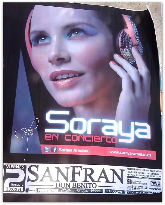 HOY VIERNES 2-11-2012, SORAYA EN LA SALA FRAN