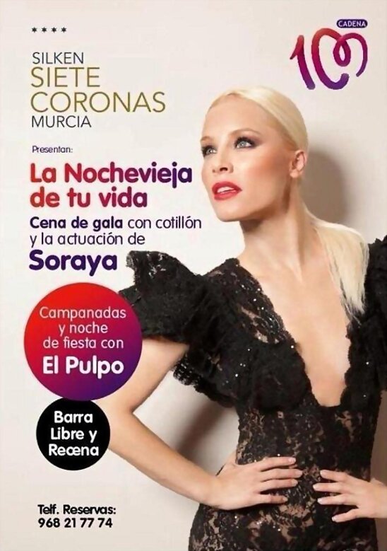 [HOY LUNES 31-12-2012, SORAYA ACTUARA EN MURCIA]