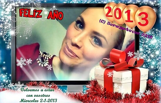 EL EQUIPO DE SORAYA4EVER OS DESEA UN FELIZ 2013