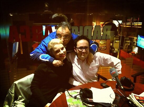 HOY LUNES 4-3-2013, FOTO DE PROMO EN RADIO MARCA