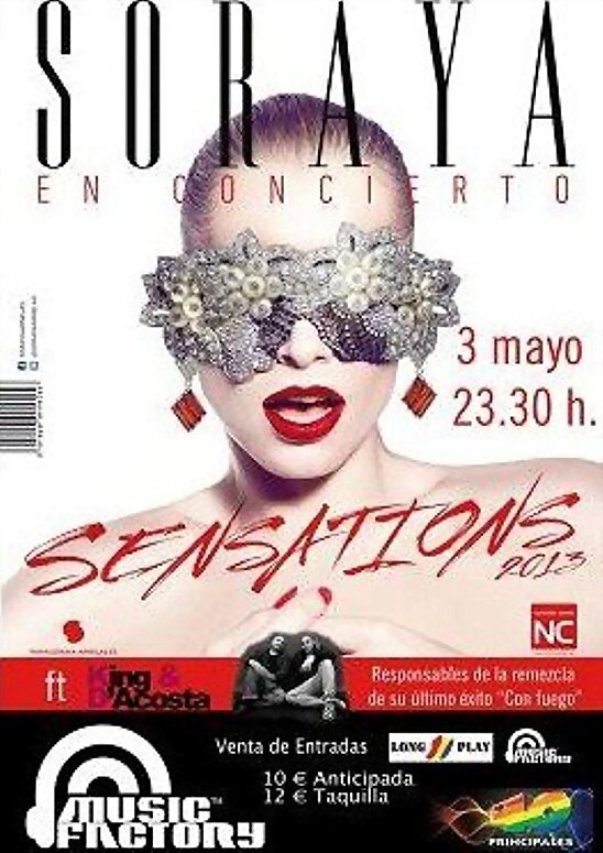 HOY VIERNES 3-5-2013, SORAYA  CONCIERTO SALAMANCA
