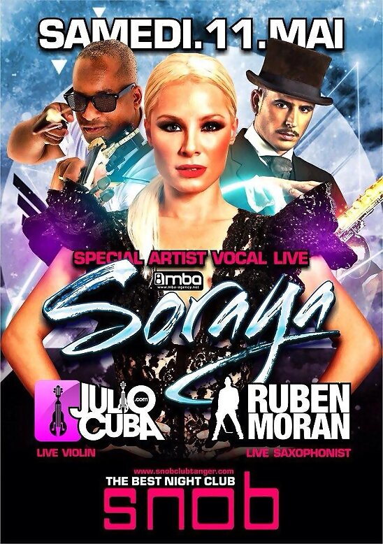 HOY SÁBADO 11-5-2013, SORAYA EN  DISCOTECA TANGER