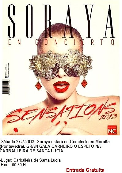 HOY SÁBADO 27-7-2013, CONCIERTO EN MORAÑA