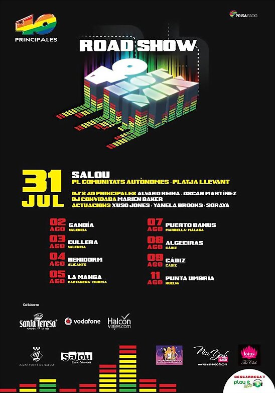 HOY MIÉRCOLES 31-7-2013, CONCIERTO EN SALOU