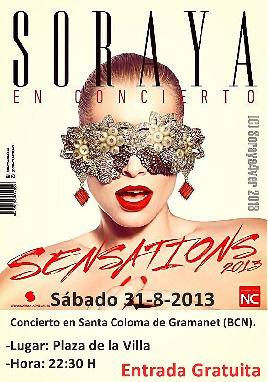 HOY SÁBADO 31-8-2013, CONCIERTO EN BCN